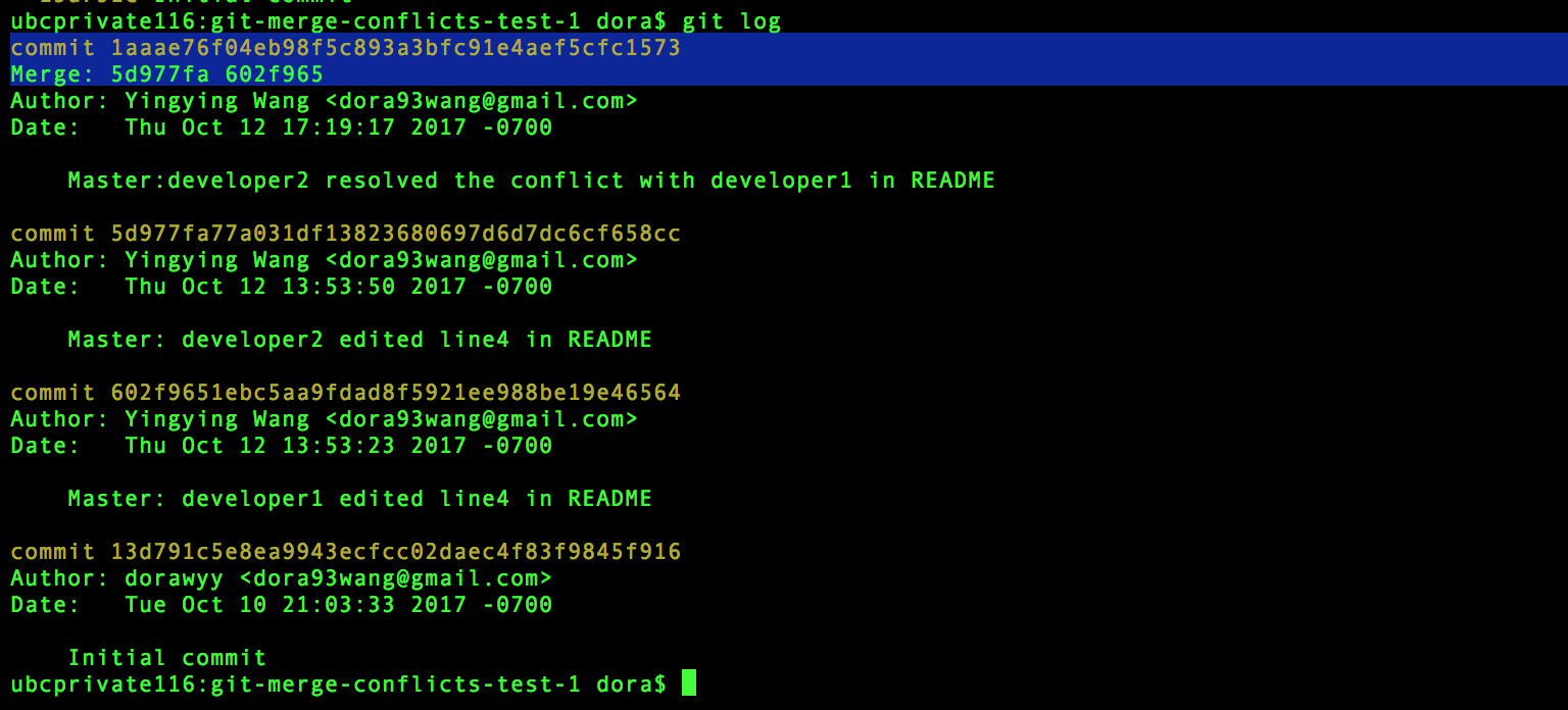 [testcase notes] #1: two developers work on the same branch ...