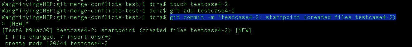 [testcase notes] #5 (aka 4-2): two developers work on the same branch ...