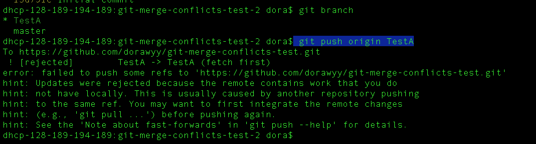 [testcase notes] #4: two developers work on the same branch ...