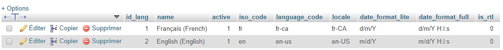 Language Patch in DB