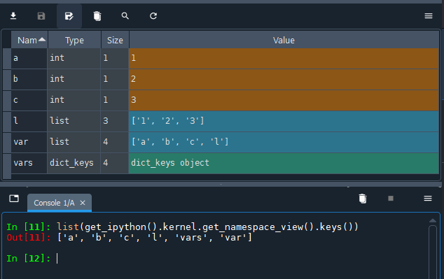 How to get vars names from variable explorer? · Issue #17866 · spyder ...