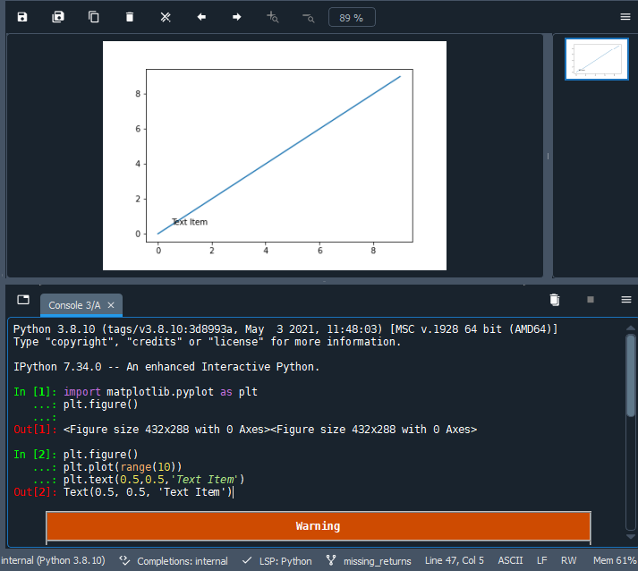 how to stop creating new frame in plot pane for each matplotlib.pyplot ...