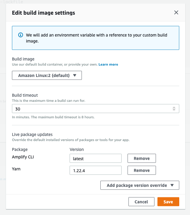 Overriding yarn properly? · Issue 661 · awsamplify/amplifyhosting