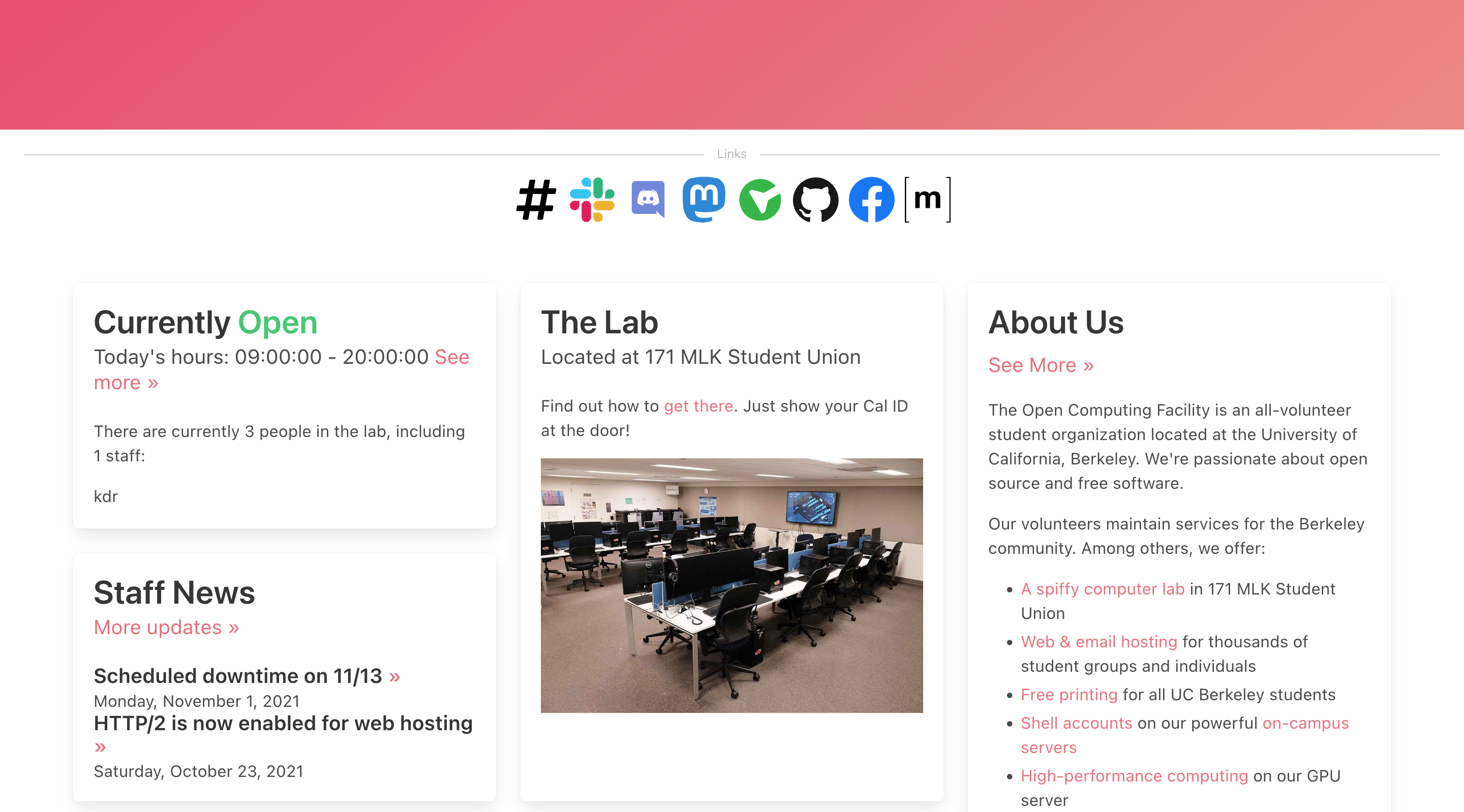 Link to lab hours page from home page · Issue #283 · ocf/ocfstatic · GitHub