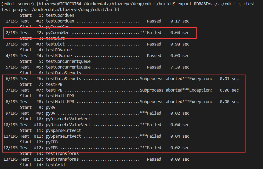 build from source with Conda, ctest failed · Issue #4263 · rdkit/rdkit ...