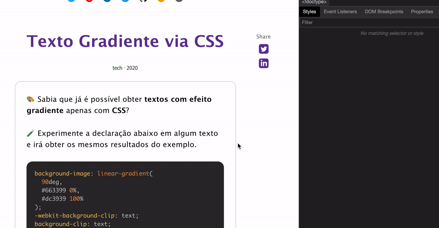 Demonstração do Exemplo acima