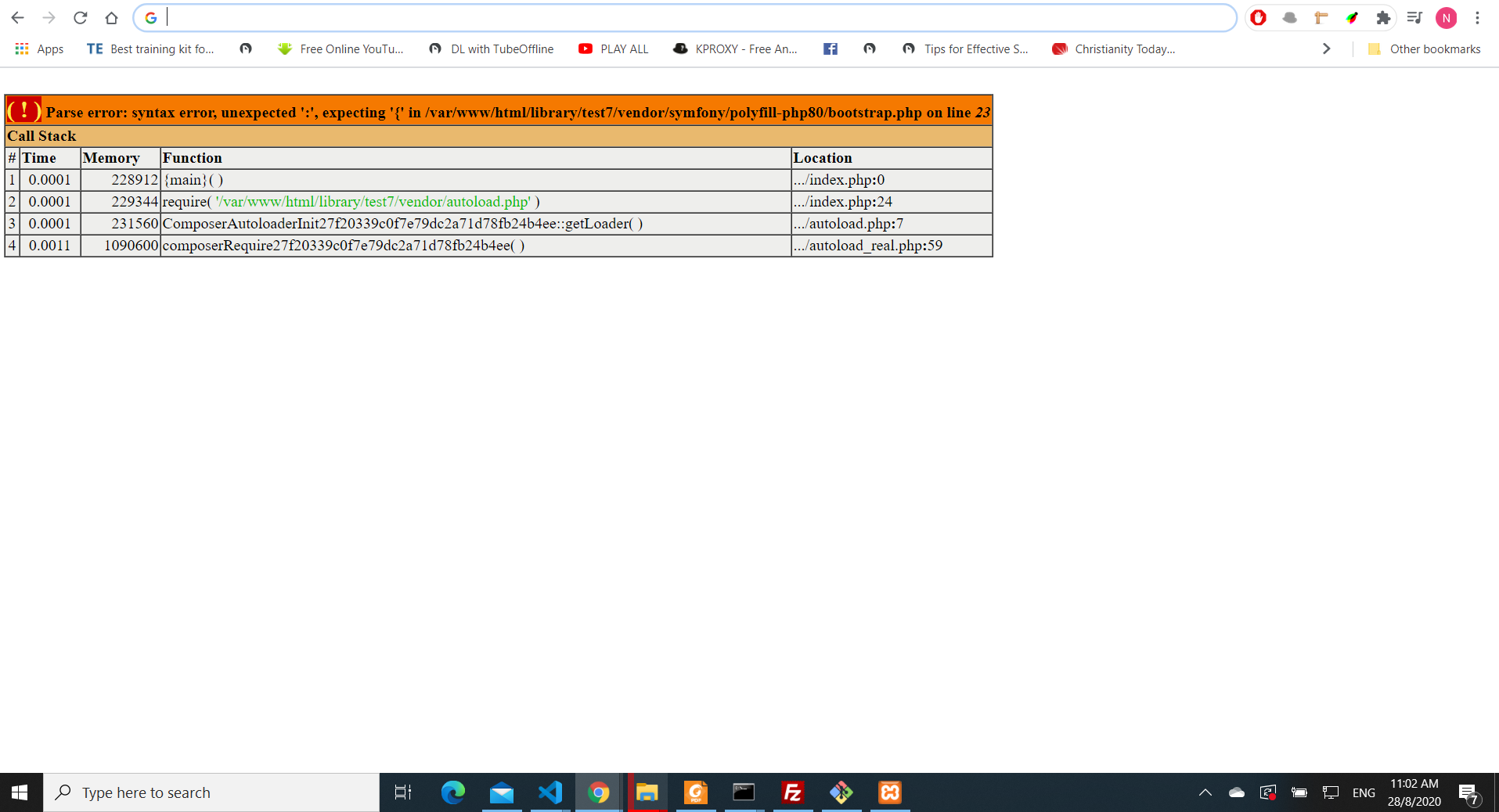 Parse Error Syntax Error Unexpected Expecting In var www