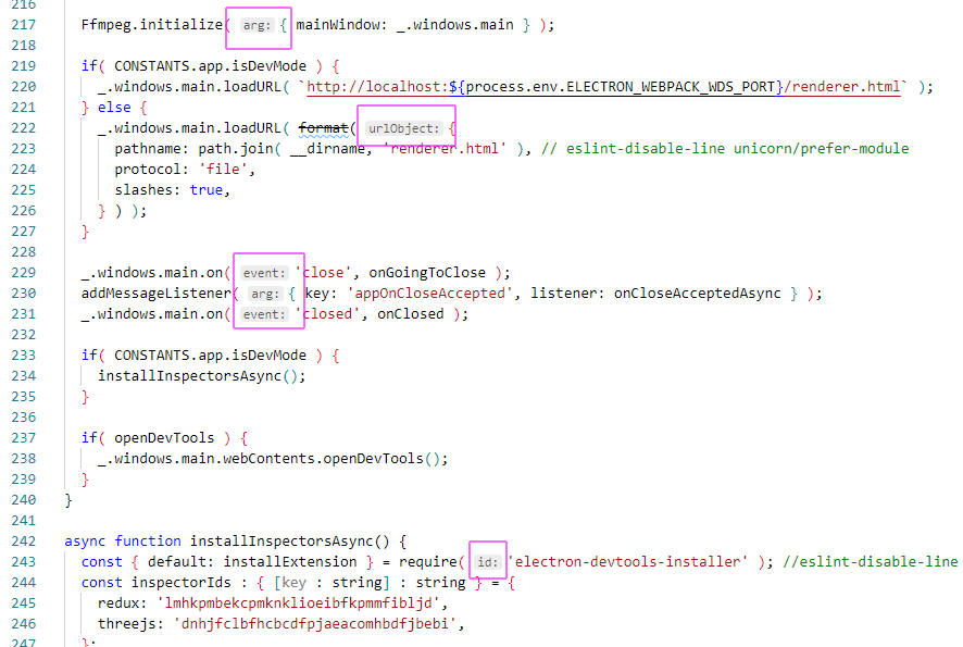 function argument names shown · Issue #130418 · microsoft/vscode · GitHub