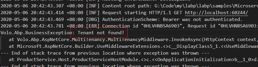 Microservices example product host module should depend on the tenant ...