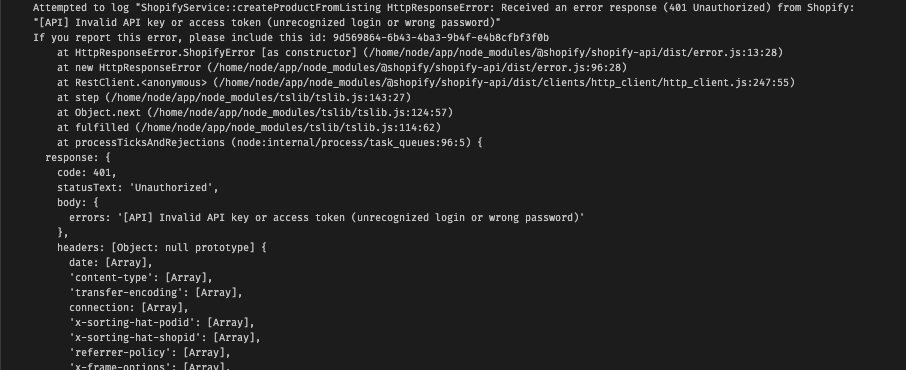 Not able to use the Rest Resources Constructs with Admin API Access ...