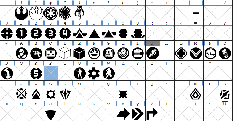 GitHub - retinue-app/legion-font: A symbol font for the Star Wars ...