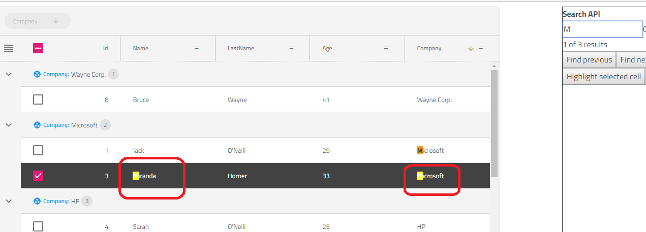 Regular highlight makes the highlighted text unreadable when the row is ...