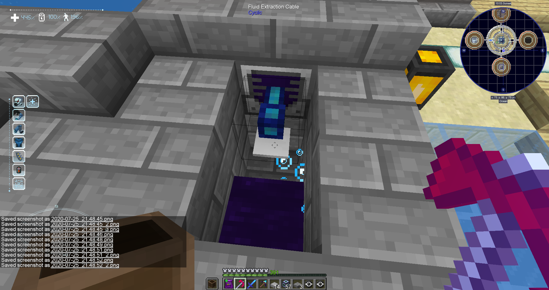 Fluid Extraction Cable Over Fluid "Block" will not pick up fluids