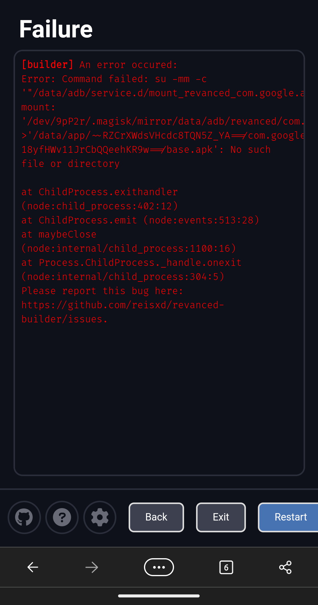 Cannot mount. · Issue #566 · reisxd/revanced-builder · GitHub