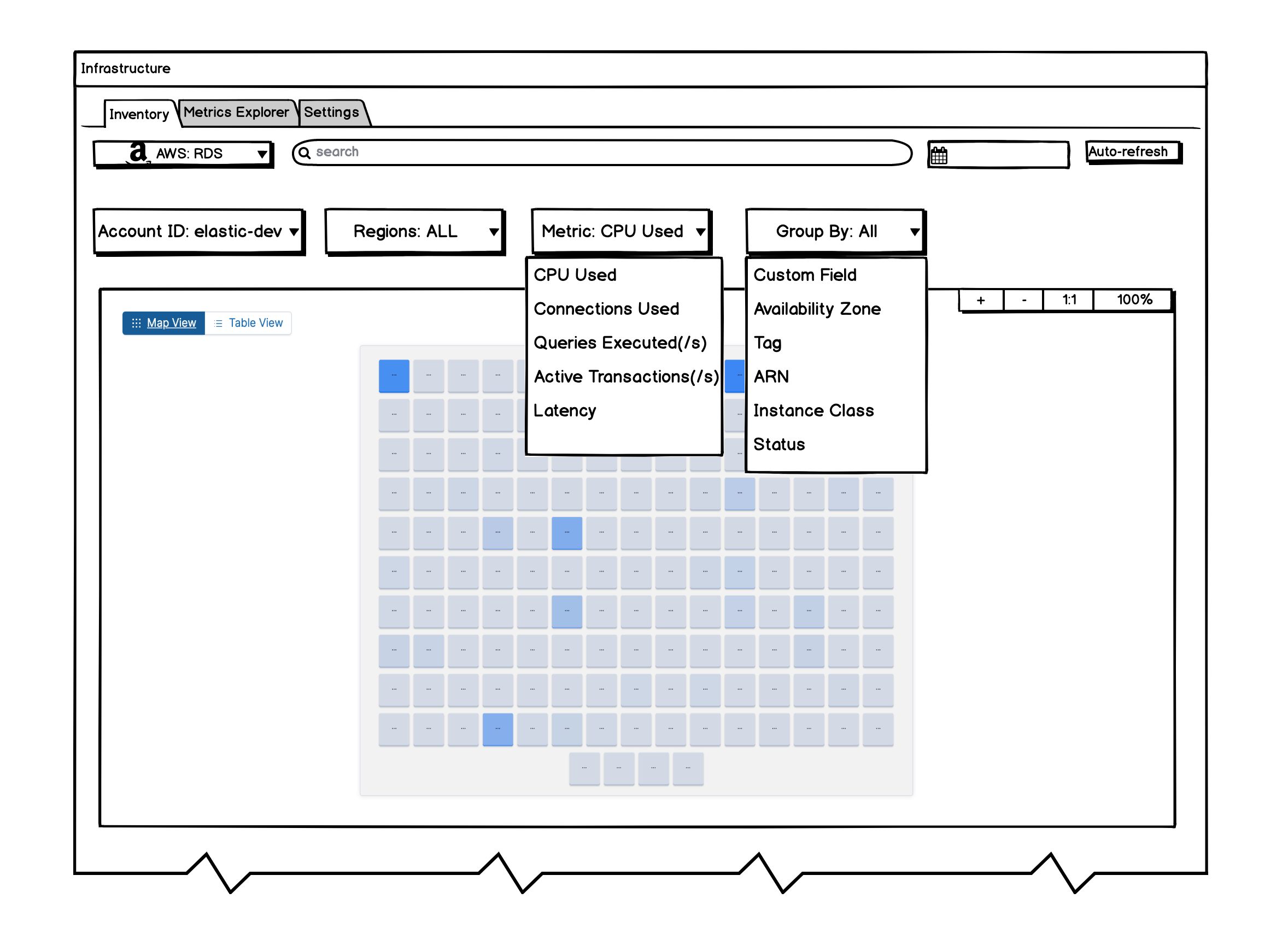 [Metrics UI] AWS Inventory Page Navigation · Issue 44995 · elastic