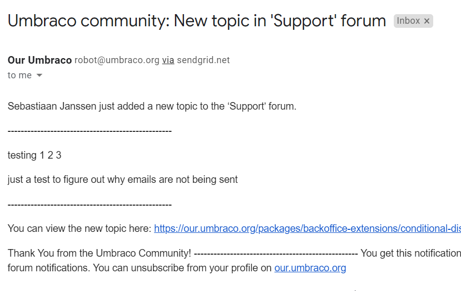 Not receiving notifications from forums. · Issue #472 Not receiving notifications from forums. · Issue #472