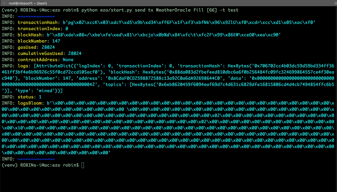 ezo built in test client makes event testing easy