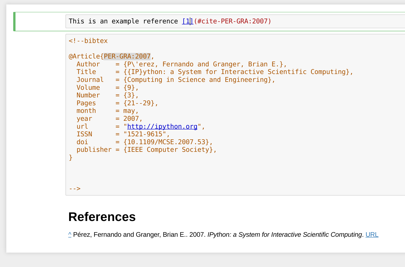 rmarkdown footnote