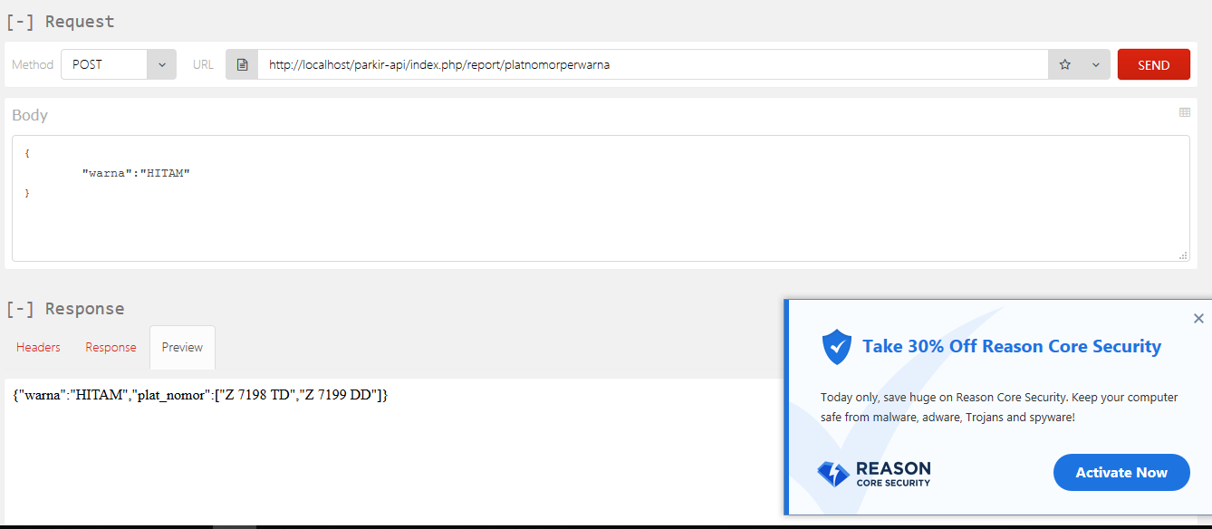 Github Syahal Parkir Api