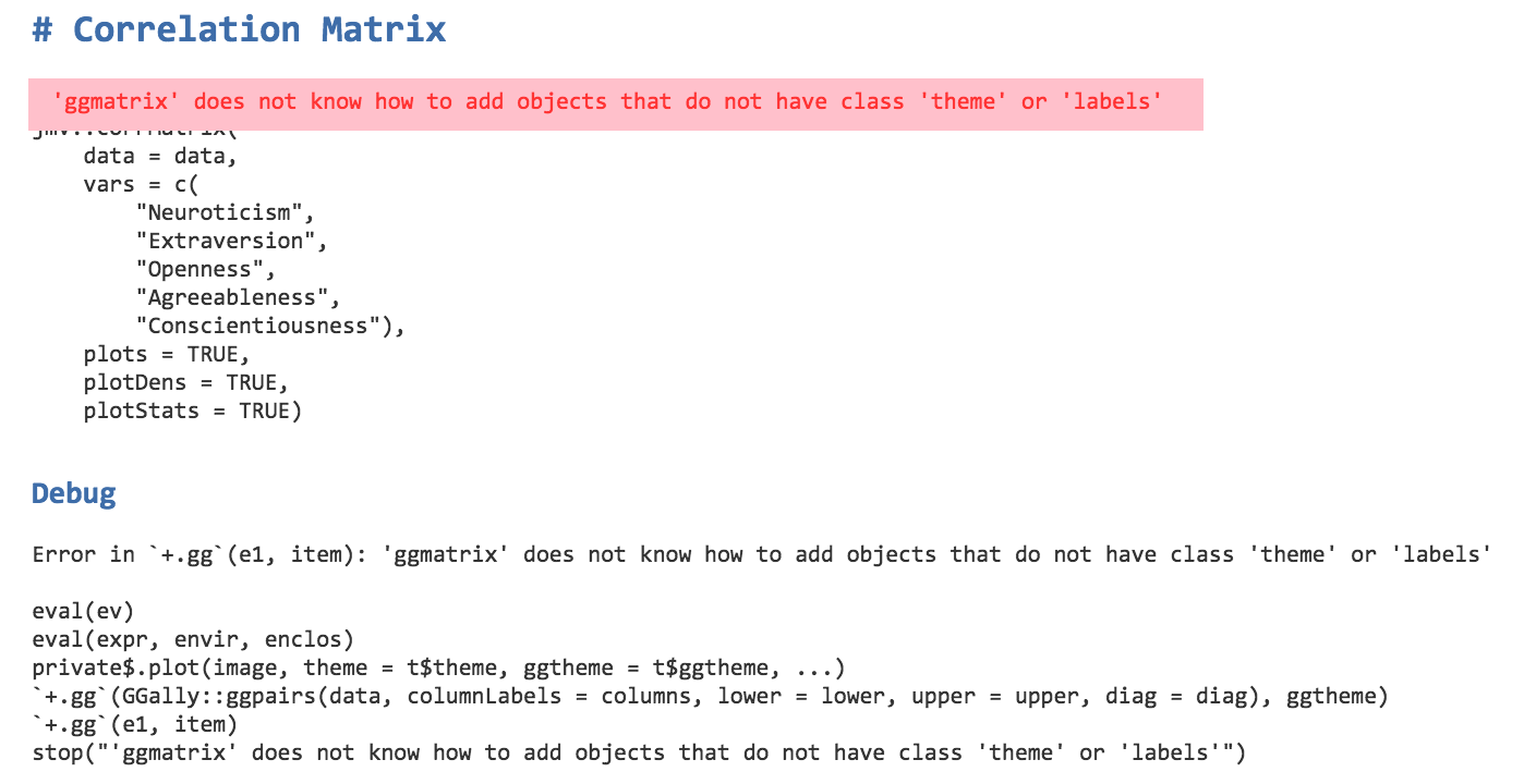 Correlation Matrix Error · Issue #539 · jamovi/jamovi · GitHub