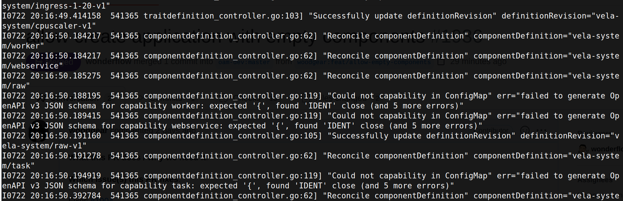 make corerun report error ""Could not capability in ConfigMap" · Issue