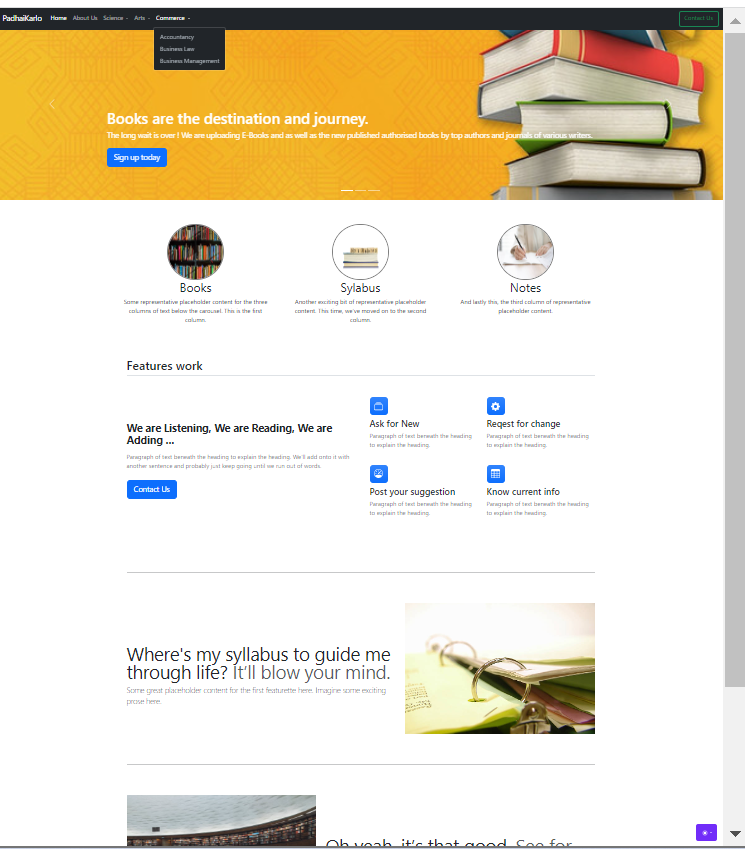 GitHub - SrikrushnaP/padhaikarlo: This is static eLearning website ...