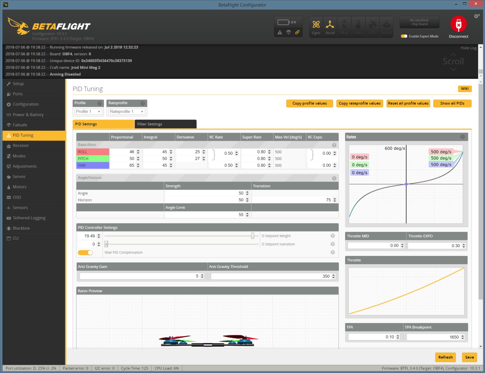 Dterm setpoint weight GUI slider bar bug · Issue #1105 · betaflight ...