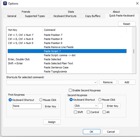 A keyboard shortcut that strips all trackers,references,affiliate etc