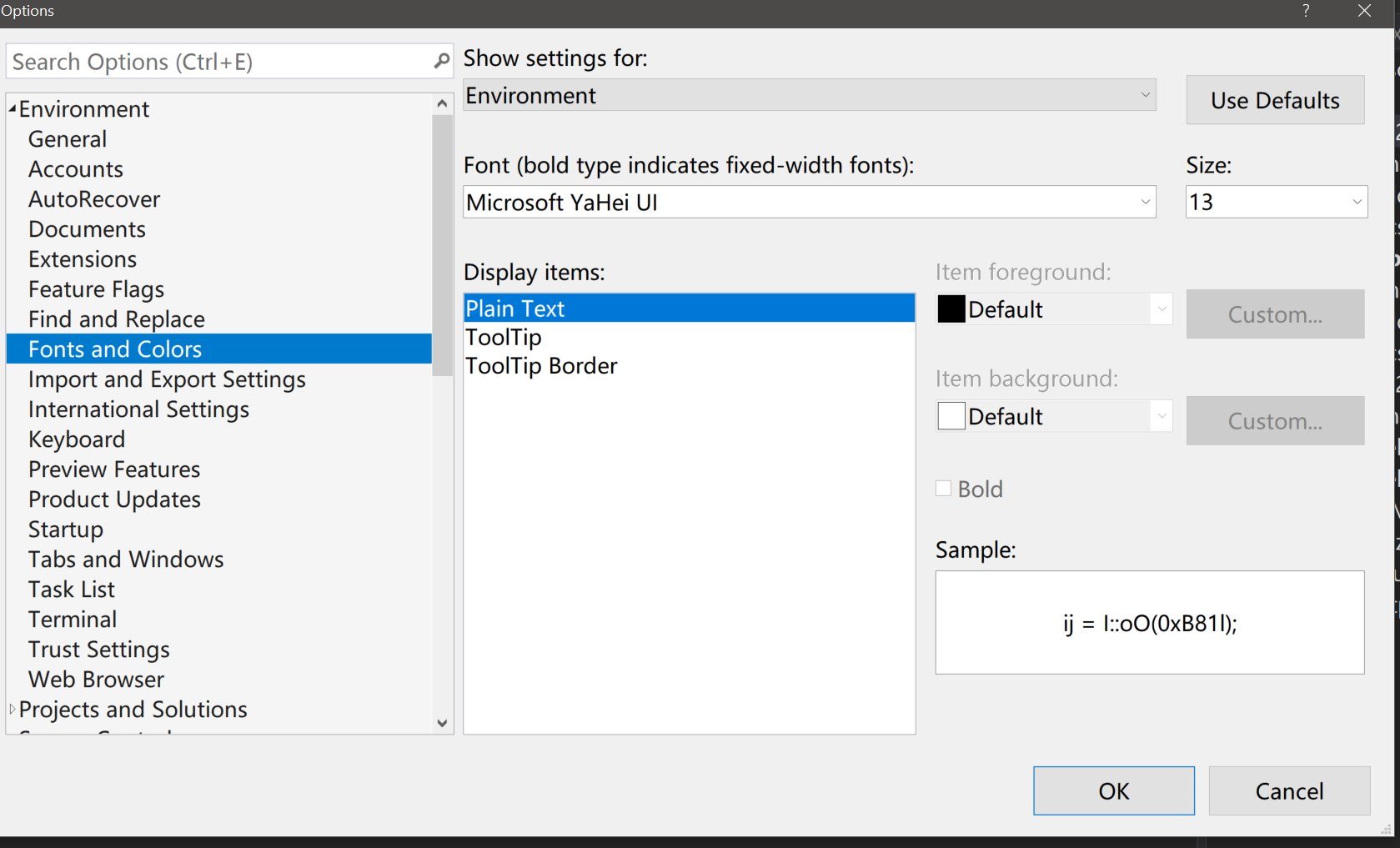 Text doesn't show complete when font size for environment is larger ...