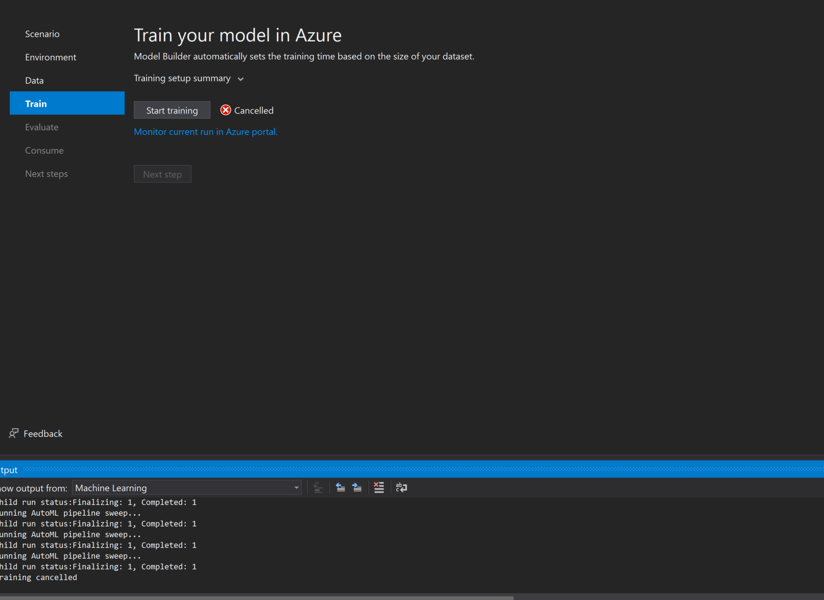 Azure image training error · Issue #1205 · dotnet/machinelearning ...