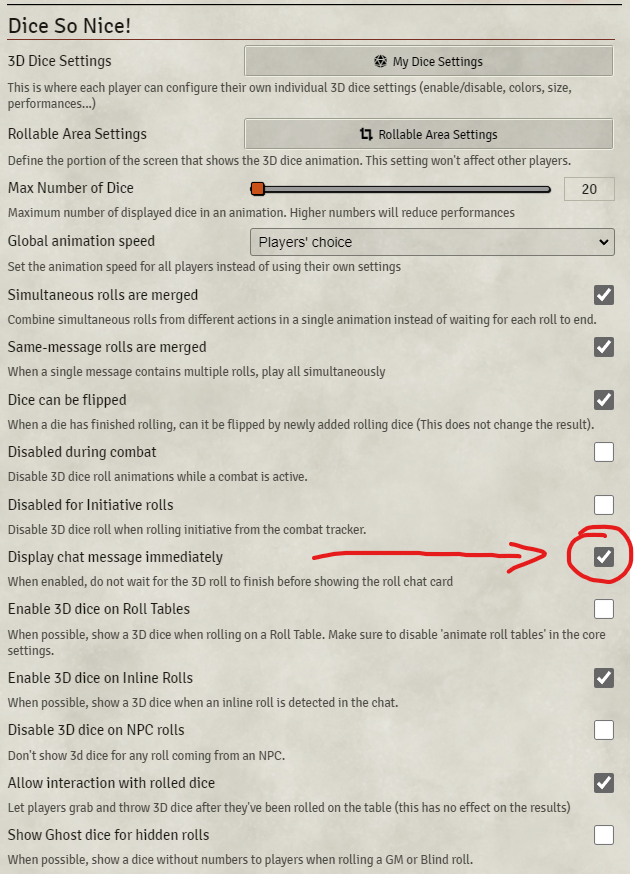 [BUG] Compatibility issue with Dice So Nice! · Issue 5 · ElfFriendDnD