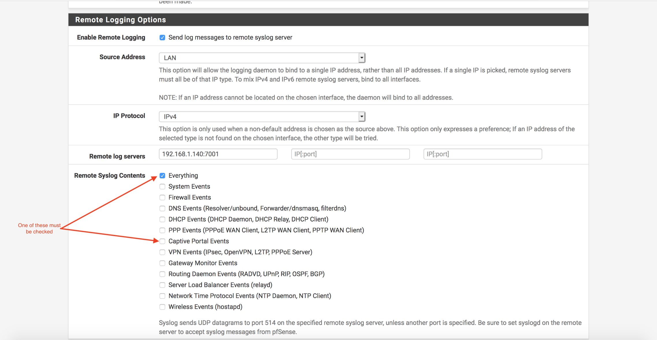 pfSense_remote_logging
