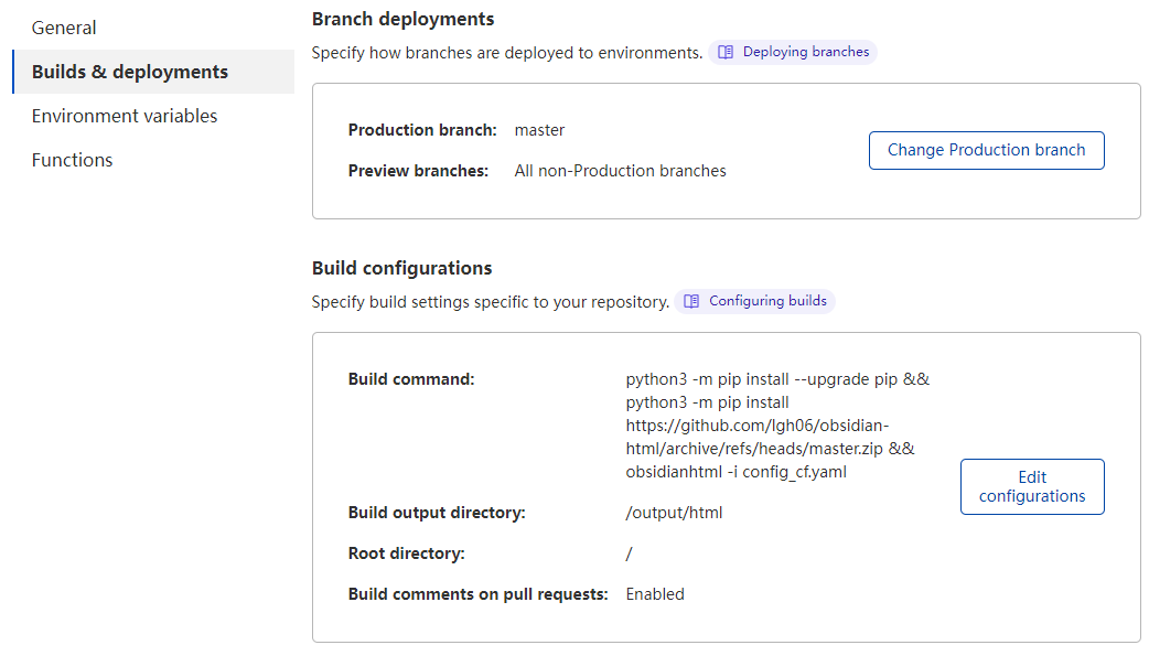 I made this works on cloudflare pages, with python 3.7 · obsidian-html ...