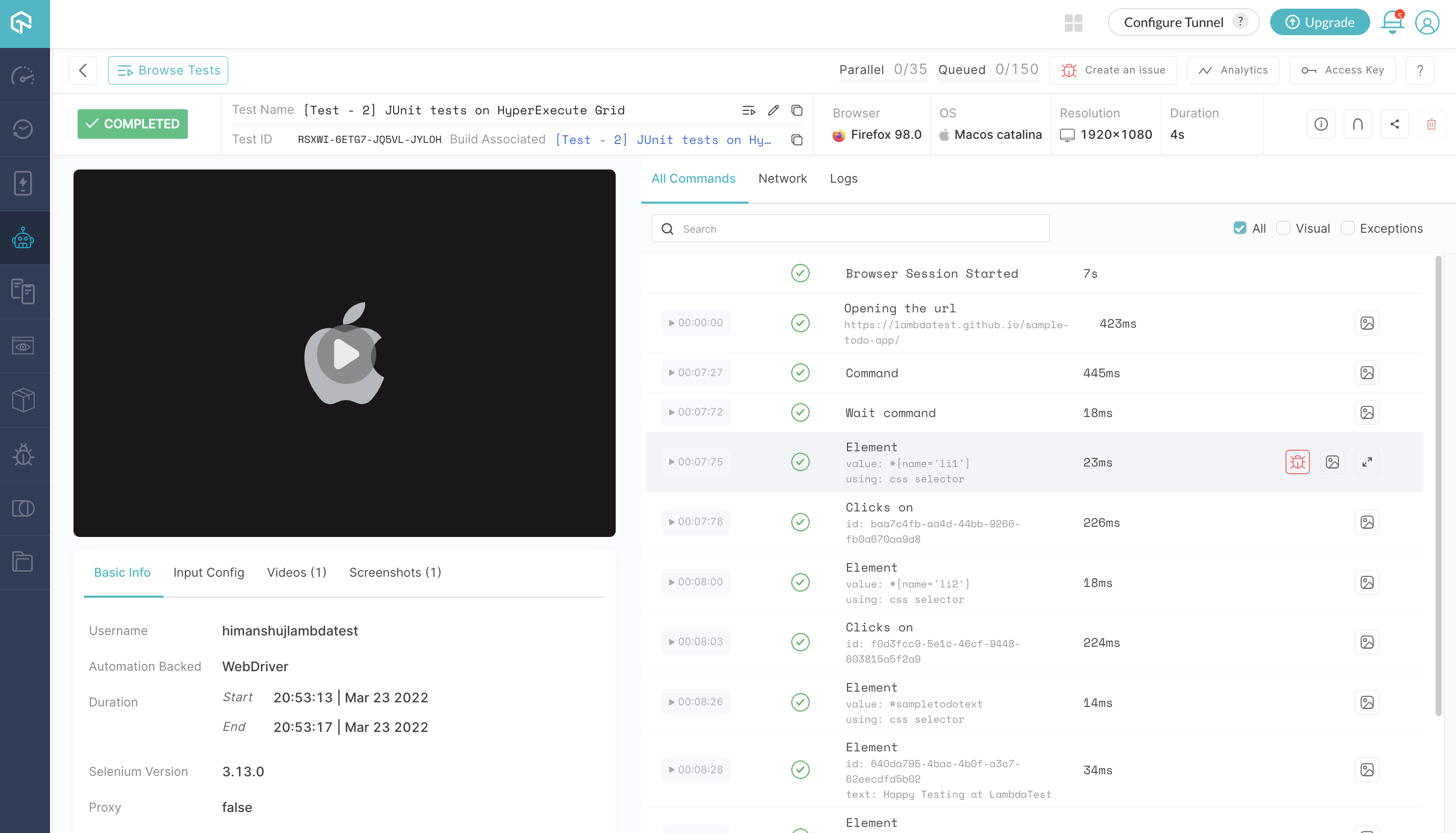 junit_testing_automation_dashboard