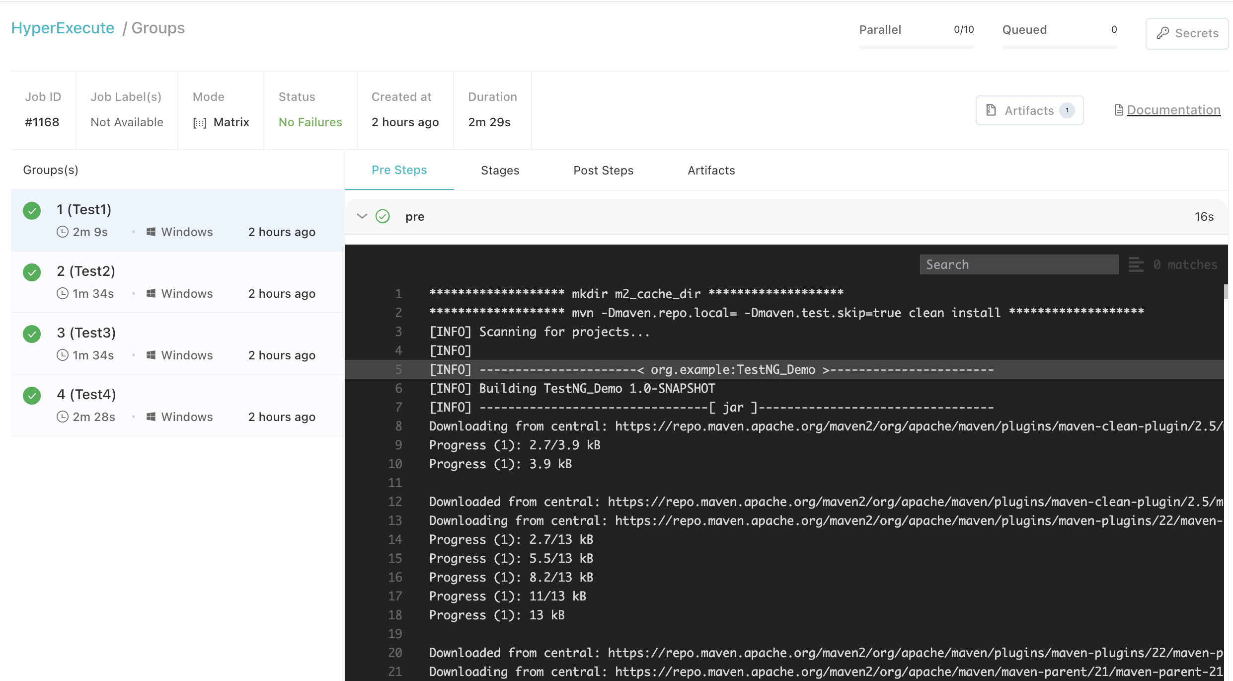 testim_hyperexecute_automation_dashboard