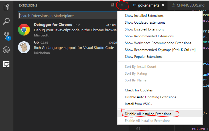 changed and new files no longer show up in the git source control ...