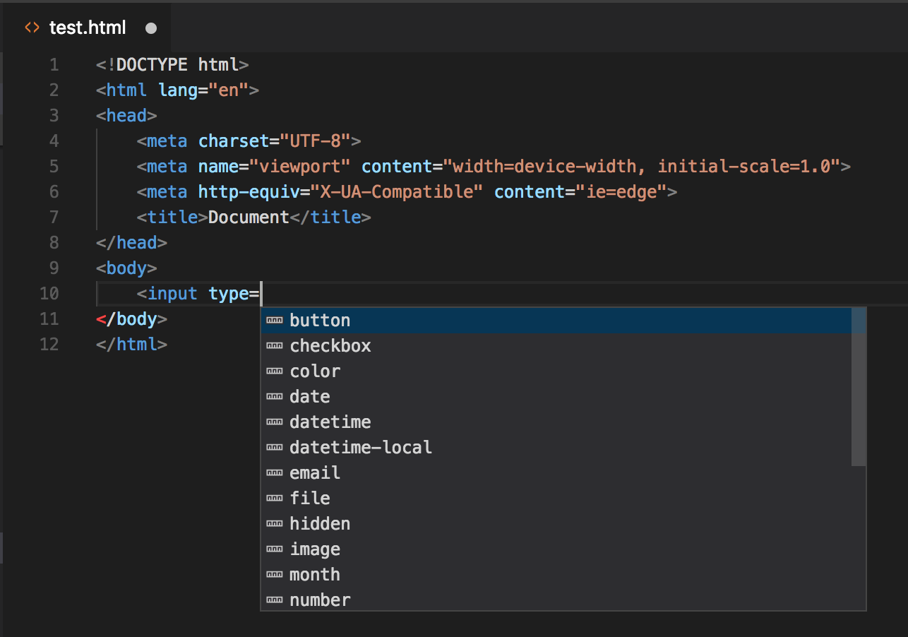 [html] trigger completion for attribute values · Issue #40067 ...