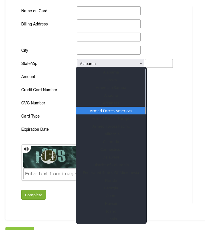 dropdown