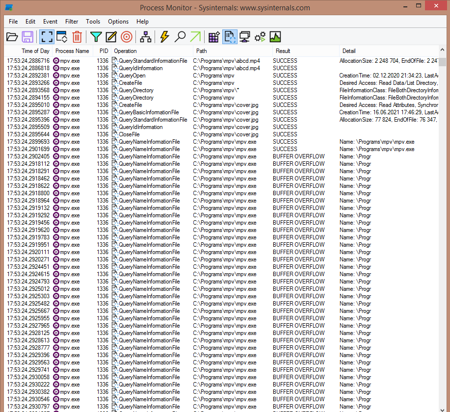 mpv crashes if an image file has the same name as the video file
