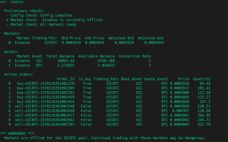 [BUG] Binance PMM Error fetching Binance market snapshot HTTP status is ...