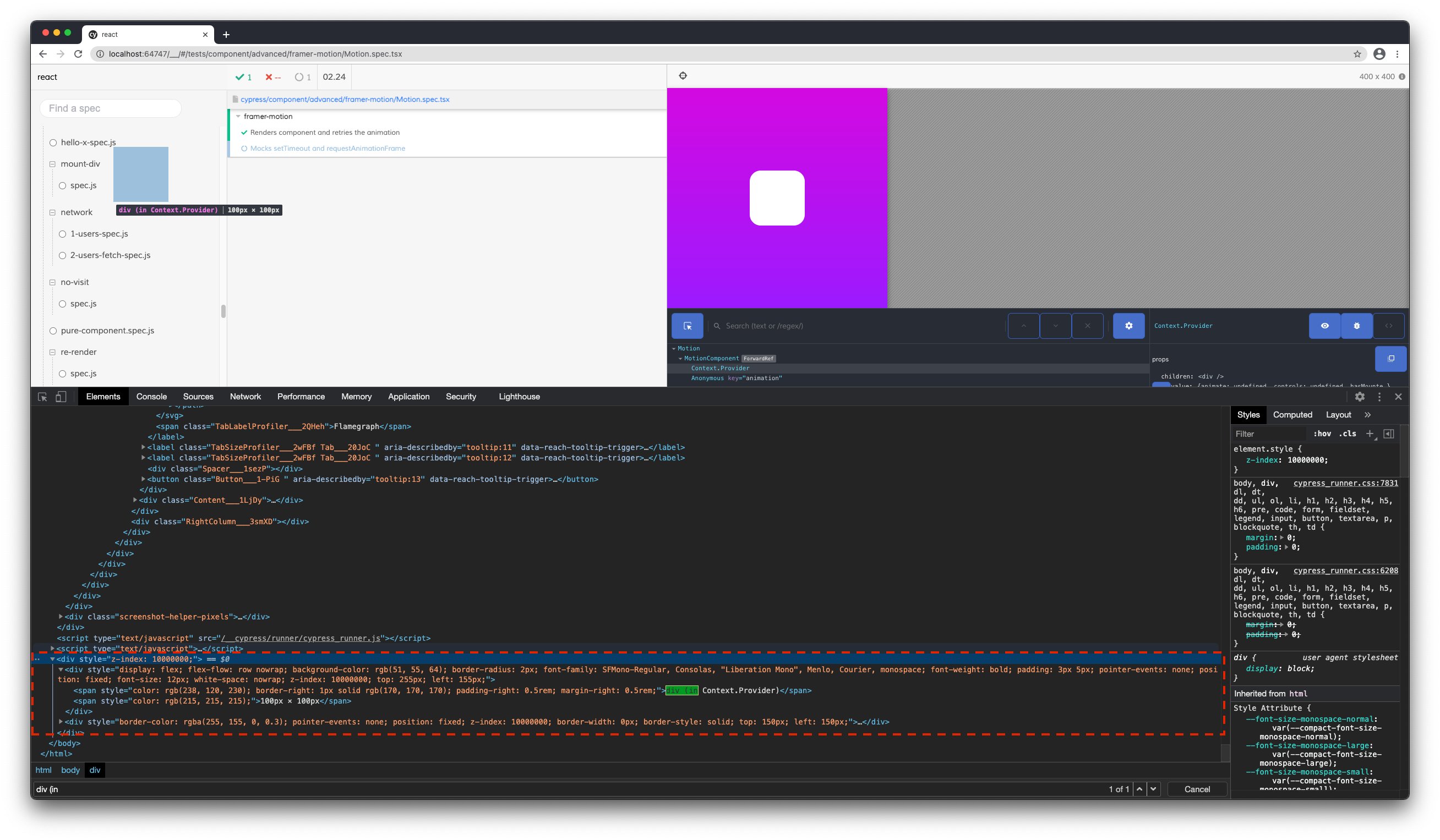 [react-devtools-inline] Same-origin domain element inspection problem ...