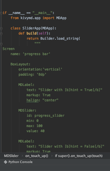 Error in MdSlider · Issue #143 · kivymd/KivyMD · GitHub