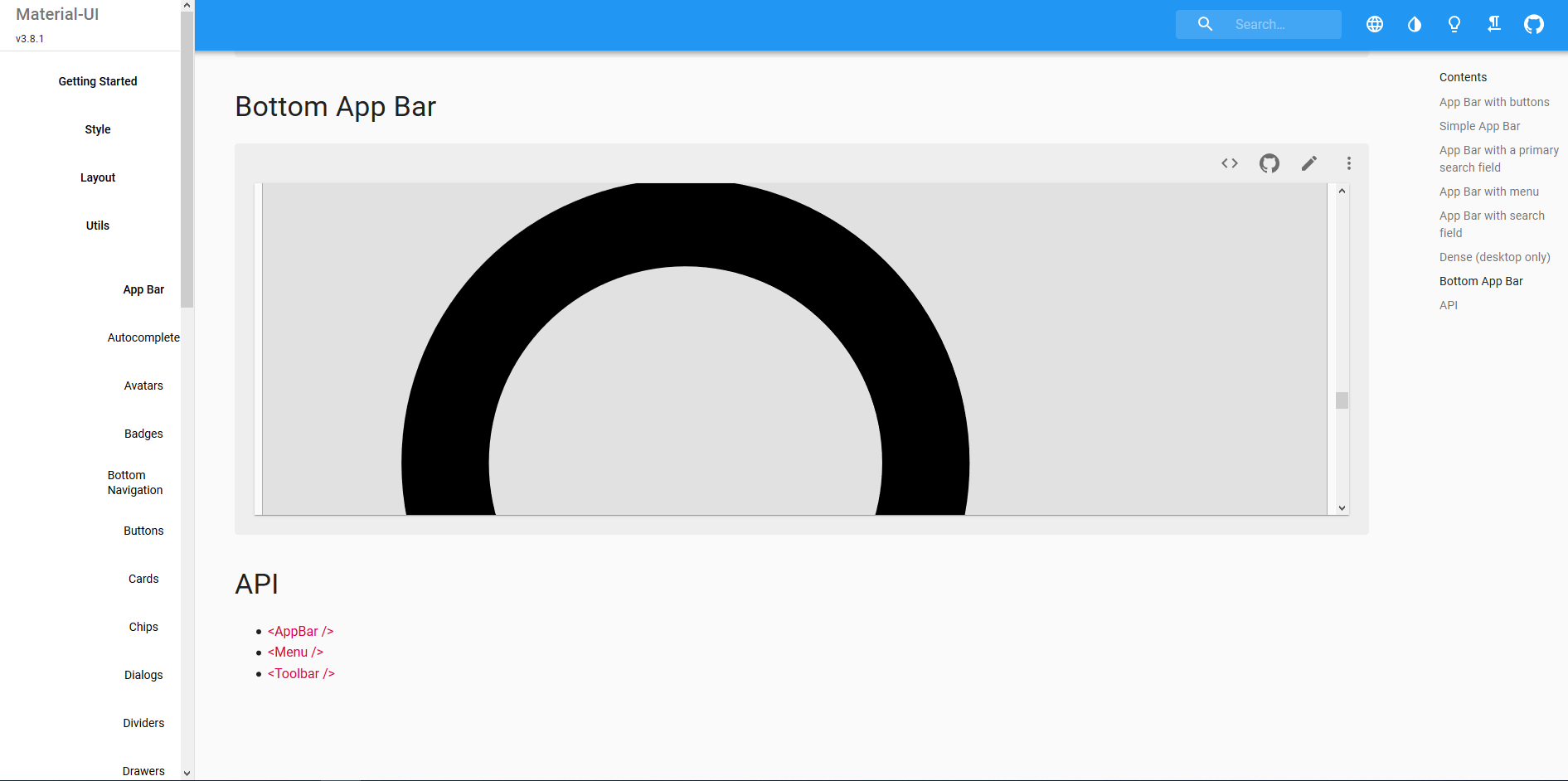 [Docs] Bottom app bar has no styling in Firefox · Issue #14086 · mui ...