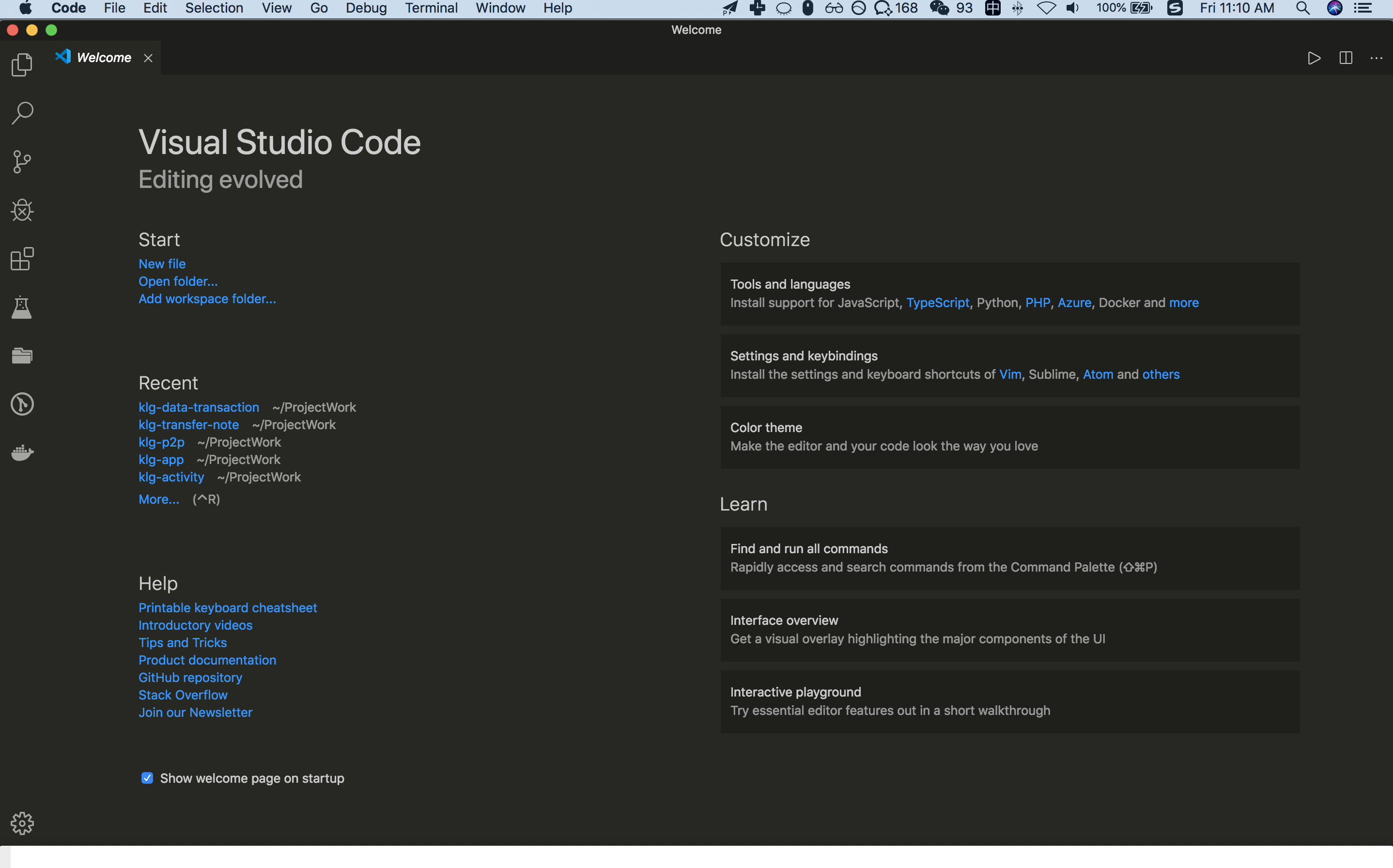 The status bar on the bottom cannot show! · Issue #79646 · microsoft ...
