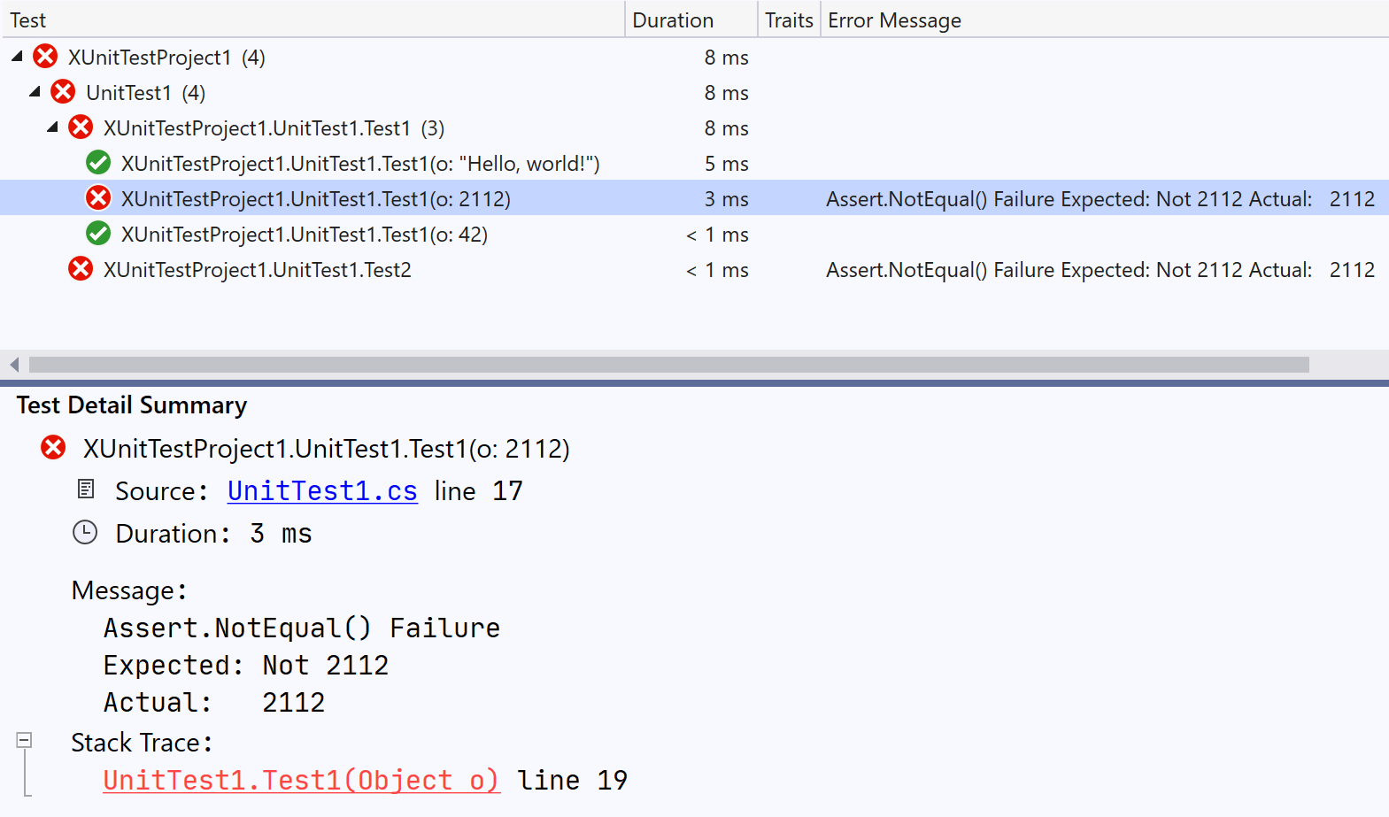 Parameterized Tests - Find & Run Independently · xunit xunit ...