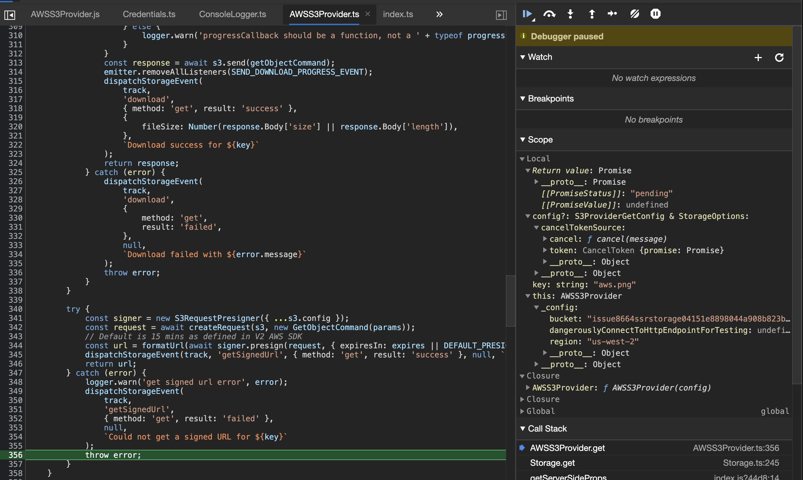 SSR Support for Storage library. Storage.get() fails if used with