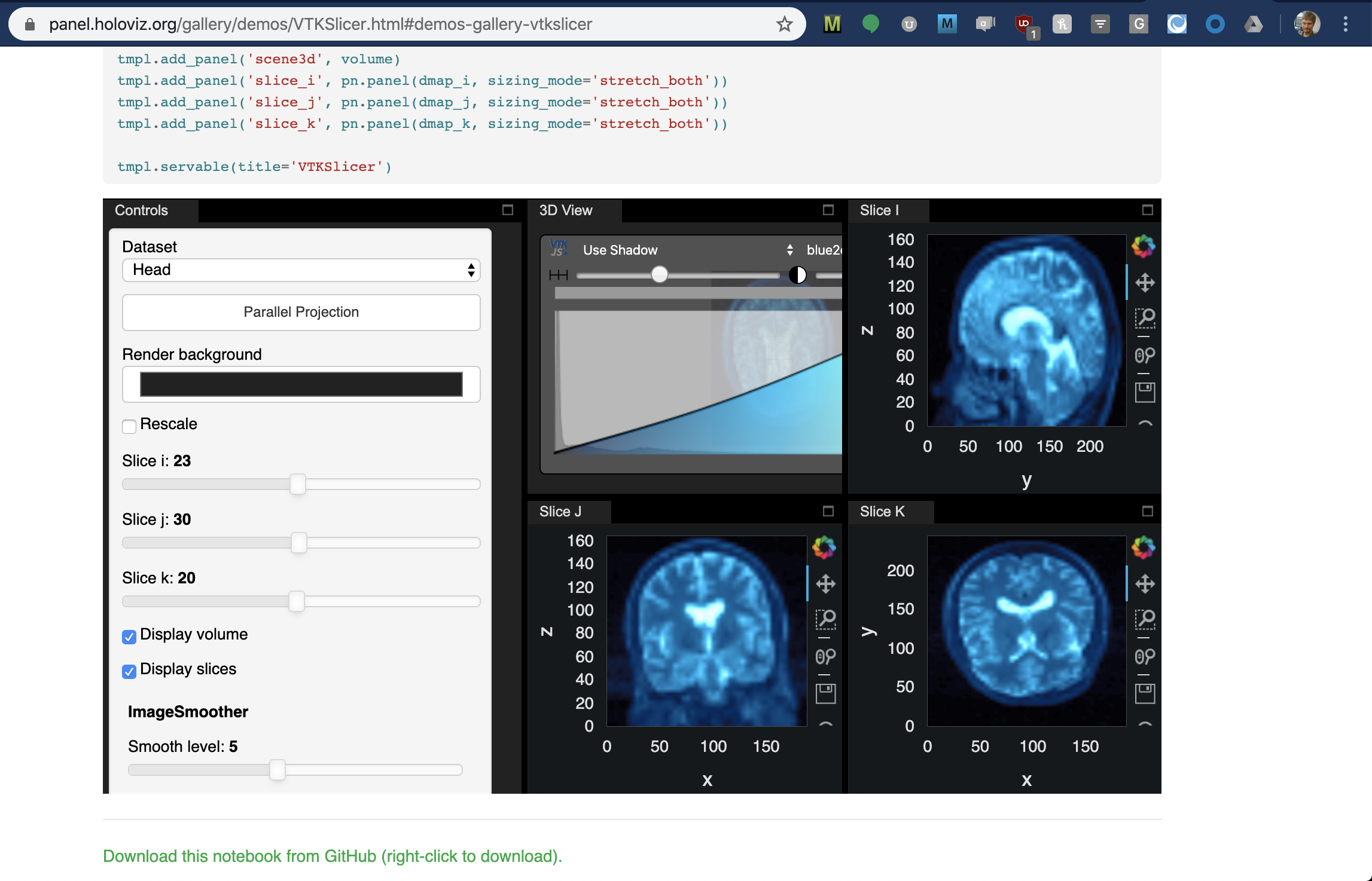 Standardize gallery examples · Issue 1283 · holoviz/panel · GitHub
