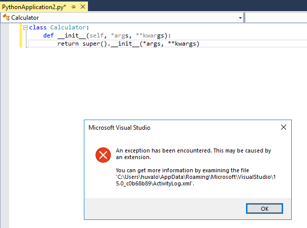 Activity log error after using snippet - LocationTracker.Translate ...