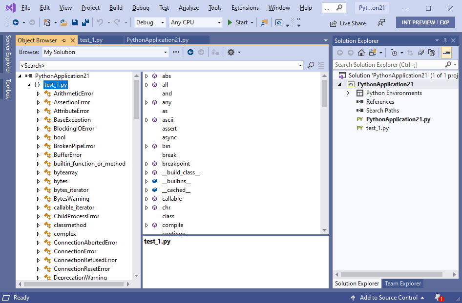 LSC: Object browser window support · Issue #5884 · microsoft/PTVS · GitHub