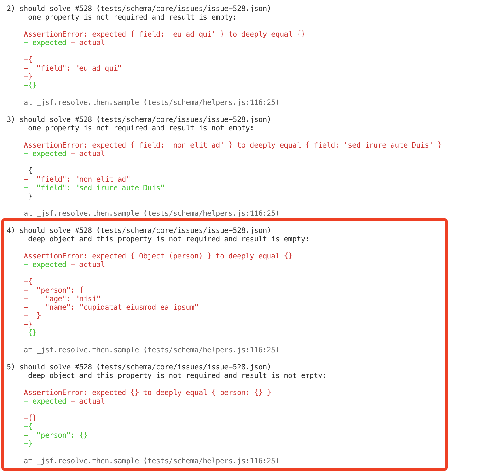 An object only has one property and this property is not required will ...